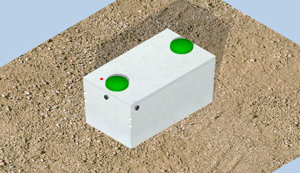 6100 Litre standard septic tank